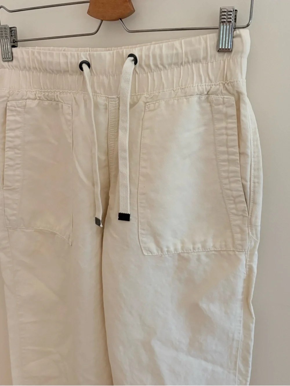 Zara Linen Blend Cropped Pants